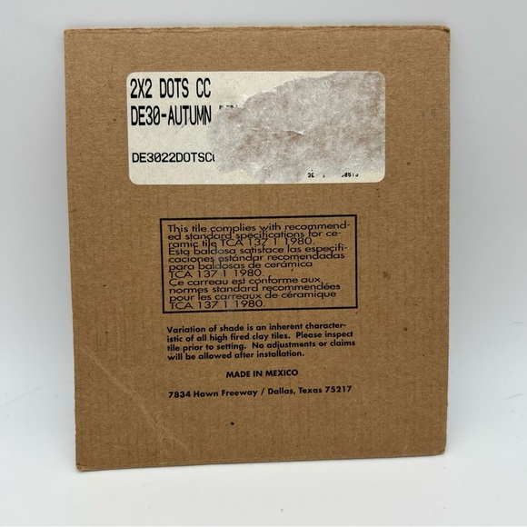 New American Lean 4- 2x2” Decorative Tiles/Back Splash Leaf Patterns Mexico - Picture 3 of 4